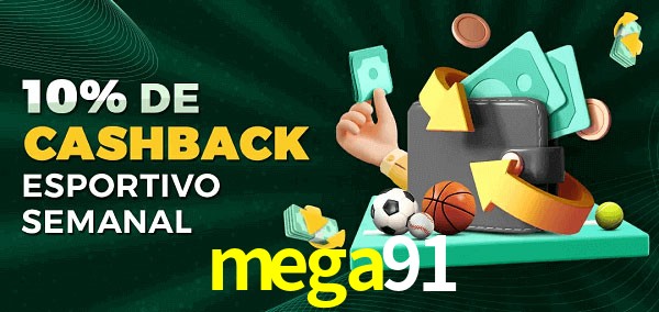 10% de bônus de cashback na mega91